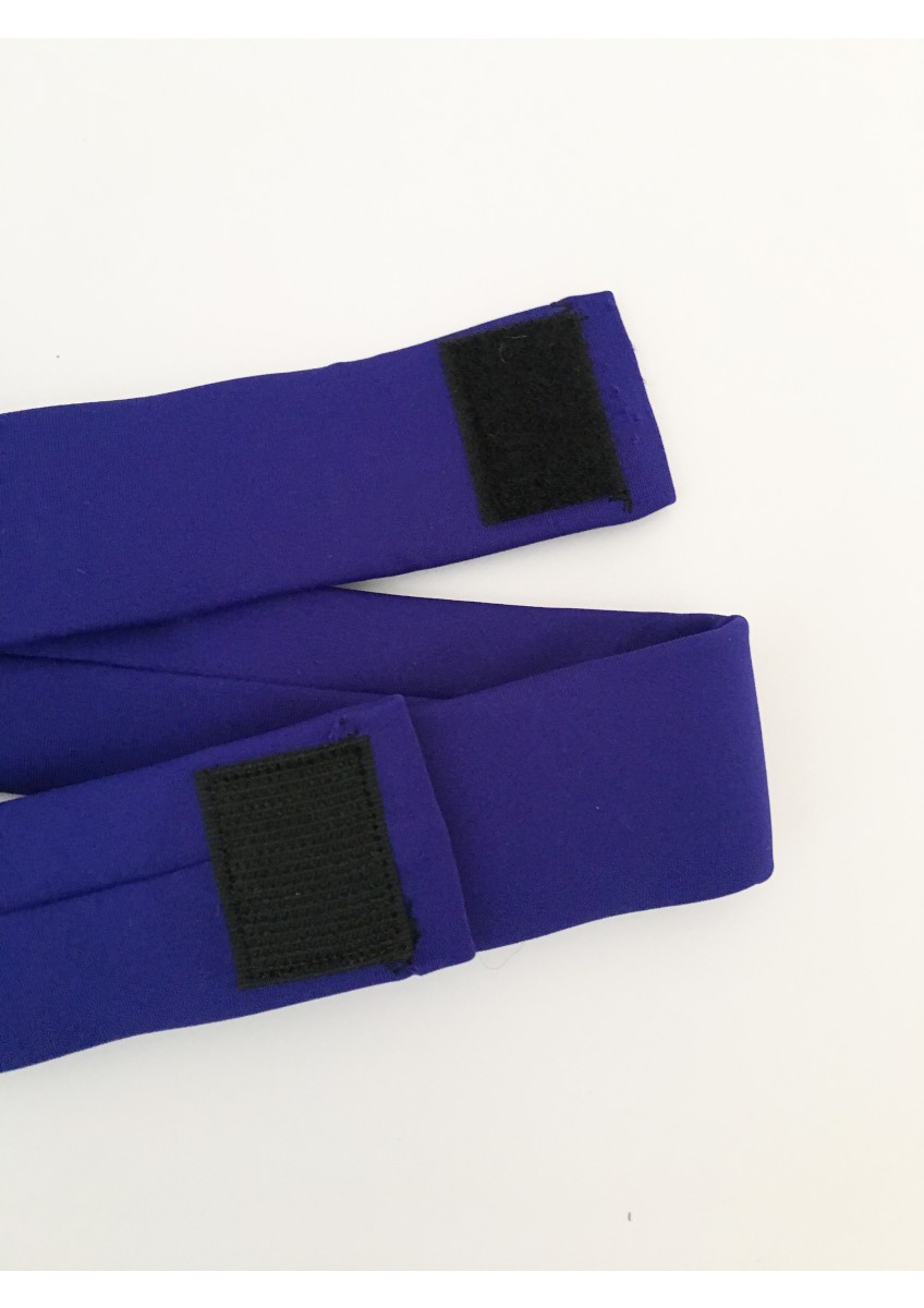 Belt in SAPPHIRE with BLACK VELCRO fastening 